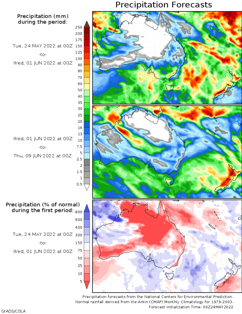 Weekly Rainfall Update + Rain Outlook 25 May 2022 - Grain Central